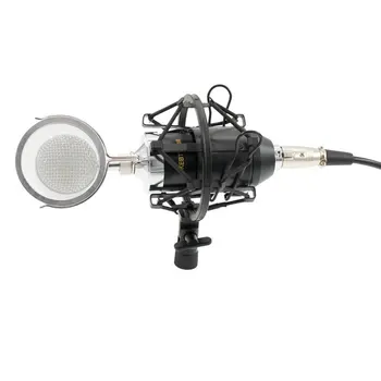 BM8000 Професионален Звукозаписывающий Студиен Кондензаторен Микрофон с 3.5 мм Штекерной Поставка-Държач
