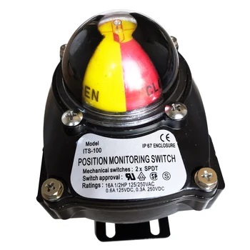 ITS100 Механичен крайния изключвател клапан Превключвател контрол на позицията на Индикатор за положение на вентила Пневматичен актуатор 2XSPDT 125/250VAC