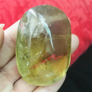 Най Доста Естествен цитрин Crystal Сърцето Полиран Жълт Кварц Скъпоценен Камък на Сърцето, Изцеление на Чакрите 1бр