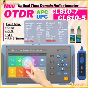 Мини OTDR CL810-7/CL810-5 Многофункционален Оптичен Рефлектометр във временната област Влакна Тестер 60 км 20 db 1610 нм Мини OTDR OPM/VFL/OLS