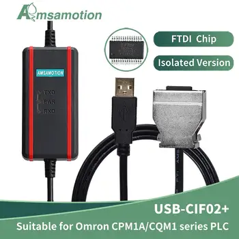 Подходящ за Omron PLC Кабел за програмиране USB-CIF02 + Кабел за зареждане на CPM1A/2A/CQM1/C200HS АД Линия за предаване на данни