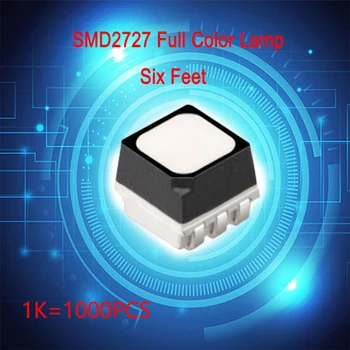 1000 бр, SMD2727-6-подножието пълноцветен led лампа от четири фута, която да се използва за обслужване на led дисплей, Външни компоненти на RGB за дисплея
