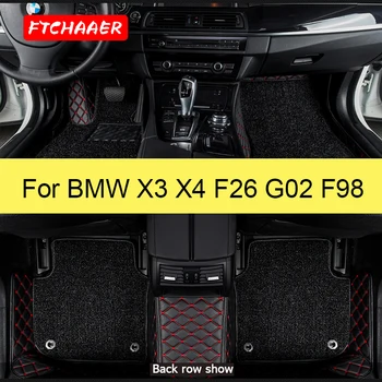 Автомобилни Постелки FTCHAAER За BMW X3 X4 F25 E83 G01 F97 F26 G02 Аксесоари за краката Auto