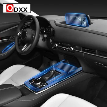 За Mazda CX-30 2020 2021 Интериора на автомобила, Централна конзола Прозрачен Защитен филм от TPU Срещу надраскване фолио навигационни Аксесоари