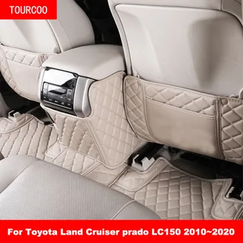 За Toyota Land Cruiser Prado LC150 2010 ~ 2020 Защита на задната седалка от удари, Накладки, Автомобилен Стайлинг, Анти-мръсен Мат, интериорни Аксесоари