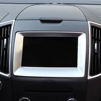 За Ford Edge 2015 2016 2017 Автомобилен стайлинг ABS Пластмаса Автомобилна навигация рамка Капак Завърши