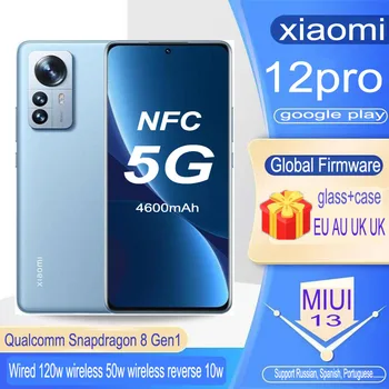 Redmi xiaomi 12 pro 5G смартфон с NFC кабелна бързо зареждане 120 W безжичен 50 W Qualcomm Snapdragon 8 Gen1 MIUI 13 на цял екран