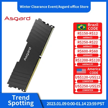 Asgard T2 Memoria Оперативна памет ddr4 8 GB 16 GB 8GBx2 32 GB 2666 Mhz 3000 Mhz, 3200 Mhz DDR4 Оперативна памет С Теплоотводом Поддръжка на DDR4 дънна Платка Настолна