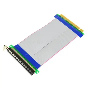 Zihan 20 см PCI-E Express от до 16X 16x мъже и жени Удължител Странично Card Лентов кабел