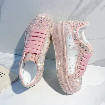 Обувки на платформа за дамски обувки diamond new за почивка през пролетта и есента, лятото 2021 г.