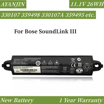 11,1 V 26WH 359498 Батерия За Bose SoundLink III 330107A 359495 330105 412540 За Bose soundlink Bluetooth Високоговорител II 404600