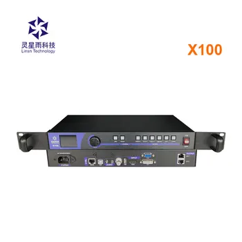 Видеопроцессор LINSN X100, HDMI, DVI, VGA CV вход В 11-220 v променливо напрежение всичко в едно led дисплей контролер с карта за изпращане на Linsn