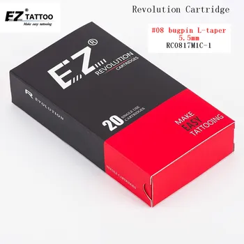 Игли за татуировки касета RC0817M1C-1 EZ Revolution Извити Magnum (CM / RM) # 08 0,25 мм за картриджной машини и грайфери 20 бр/кор.