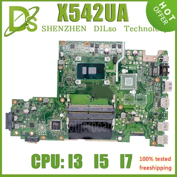 KEFU VIVOBOOK 15 X542UA дънна Платка за Asus X542UQ A580U FL8000U X542UAK X542UN дънна Платка за лаптоп с I3 I5 I7 100% напълно тестван