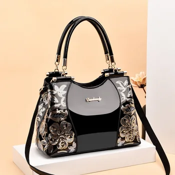 Дамска чанта 2020 г., годишният нова голяма чанта в европейския и американския стил, чанта на едно рамо, дамска чанта, наклонена чанта през рамо, модерен дамски