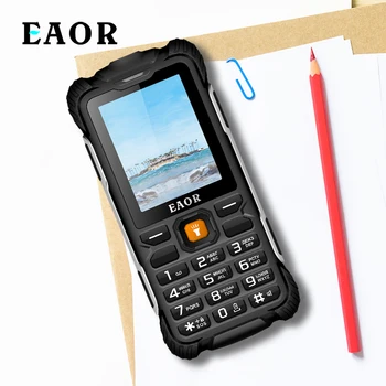 EAOR Открит Мобилен Телефон 3000 mah-Power Bank Трайни Телефони IP68 Водоустойчив, устойчив на удари Телефон с две SIM Карти с Фенерчето Голям Говорител