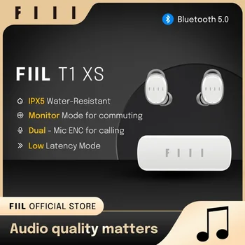 FIIL T1XS Английската версия на Hi-Fi Слушалки Bluetooth 5,0 С два микрофона ENC намаляване на шума Безжични Спортни Слушалки