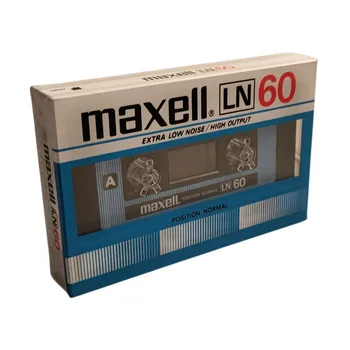 Празна касетка Maxell с нормален наклон, малошумная, 60-минутна висококачествена касета за запис на звук - Рядка запечатанная (единично)