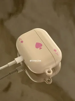 Корейски Ins Розово Праскова Сърце Feilin Airpods2 Безжична Bluetooth Слушалка Защитен Калъф AirPods Pro3 Shell