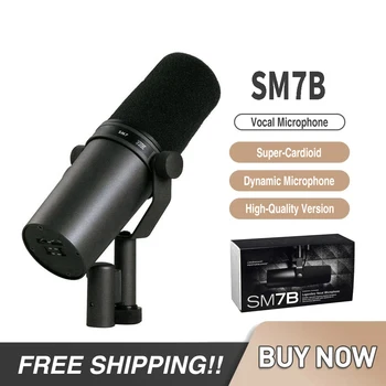 [Безплатна доставка] SM7B Избиран честотен обхват Кардиоидный Динамичен микрофон Жична Вокален Микрофон за запис на студийната живо