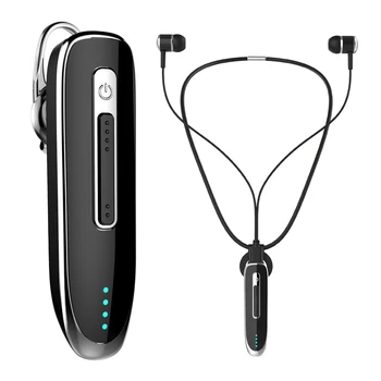 Оригинален 300 ма Спорт Стерео Мини Безжична Bluetooth Слушалка Огърлица с Bluetooth слушалки хендсфри клип на слушалки Слушалки