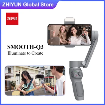 Zhiyun Smooth Q3 3-Аксиален Ръчно Стабилизатор за смартфон iPhone 14 13 12 PRO Max Xiaomi Samsung, Huawei за volg