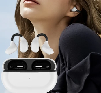 2022 НОВИ TWS Уши, Обеци с Костна Проводимост Безжични Bluetooth Слушалки Спортни слушалки Слушалки за Телефони Спортни Слушалки