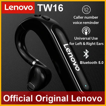 Lenovo TW16 Мини Ухото на Куката Bluetooth Слушалки Безжични Слушалки IPX5 Водоустойчиви Спортни Слушалки Хендсфри Слушалки с Микрофон