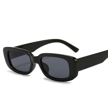 Слънчеви Очила, Очила за UV400 за Мъже И Жени, Модни Малка Правоъгълна Дограма с Градиентными Лъчи, Маркови и Дизайнерски Слънчеви Очила за Шофиране, Новост 2021 г.