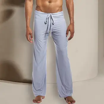 Красива Пижама Панталони На Съвсем Малък Мъжки Секси Дълга Облекло За Сън Панталони Панталони За Почивка Панталони