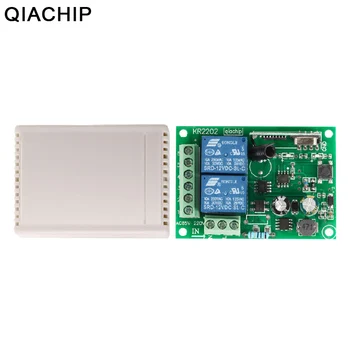 QIACHIP 433 Mhz Универсална Безжично Дистанционно управление Превключвател на Ac 85 В ~ 250 110 В НА 220 В 2CH Релеен Приемник + RF 433 Mhz дистанционно управление