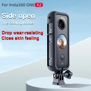 За Insta360 ONE X2 Защитна Рамка Калъф 1/4 Отвора с Резба за Камерата на Статив Адаптер за Монтиране за Insta360 ONE X2 Аксесоар за Екшън камери