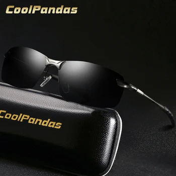 CoolPandas Антибликовые HD Мъжки Поляризирани Слънчеви Очила Маркови Дизайнерски Метални Слънчеви очила За шофиране Дамски слънчеви очила Oculos De Sol Masculino Ray