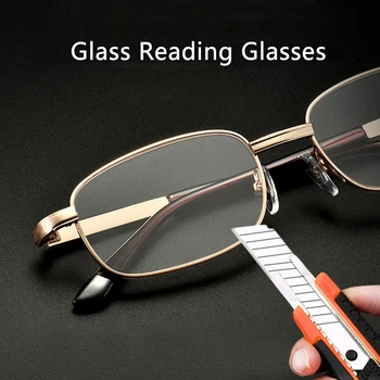 Стъклени Лещи, Очила За Четене На Мъже, Жени Пресбиопия Увеличителни Прозрачни Кристални Лещи Против Надраскване Диоптрийные Очила + 150 250 350