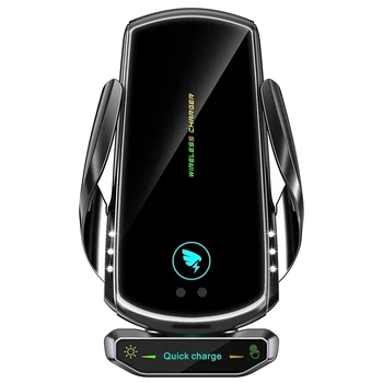 15 Вата Автомобилното Безжично Зарядно за iPhone 13 12 Samsung S20 Note10 Инфрачервен Автоматичен Държач за Зареждане на Телефона Универсален с Магнитна Глава