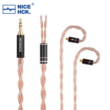 NiceHCK GCT5 5N OCC Актуализация Аудиокабеля за слушалки 3.5/2.5/4.4 мм MMCX/QDC/0,78 мм 2Pin За S10 EBX21 Vesper MS2 YUME Есен KATO IE