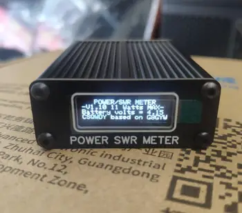 Мини QRP с отворен код 80 W 1,6 M-30 Mhz КСВ КВ къси вълни м постоянна вълна КСВ Измерител на мощност + OLED + батерия на базата на G8GYW