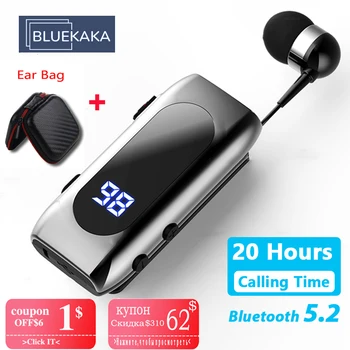 2022 k55 опция Bluetooth Слушалки 5,2 с Тел Безжичен Клип на Слушалки Напомняне за Повикване Вибрация Бизнес Слушалки Слушалки Хендсфри