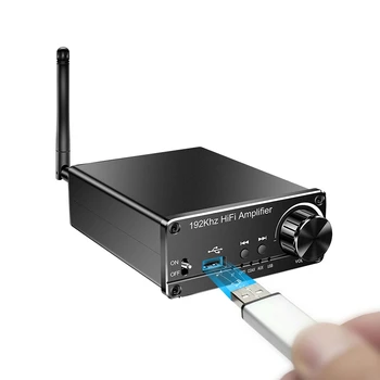 Цифров Усилвател Bluetooth 5,0 Приемник 192 khz Стерео Аудио Hi Fi Усилвател с DAC Оптичен Коаксиален USB Аналогов