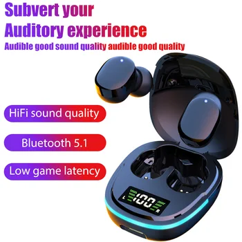 TWS G9S Безжични Bluetooth Слушалки 5.1 Слушалки Hi-Fi Звукова Слушалки Водоустойчив Шумоподавляющие Спортни Слушалки С Микрофон