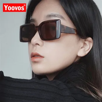 Yoovos 2021 Слънчеви Очила Дамски Квадратни Дамски Слънчеви Очила Ретро Луксозни Мъжки Слънчеви Очила Висококачествени Слънчеви Очила За Жени Очила