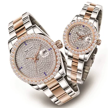 Мъжки часовник с нокът, Дамски часовници, Изящни Кристални Часовник, верижка От Неръждаема Стомана, Луксозен Подарък За Влюбени, Royal Crown