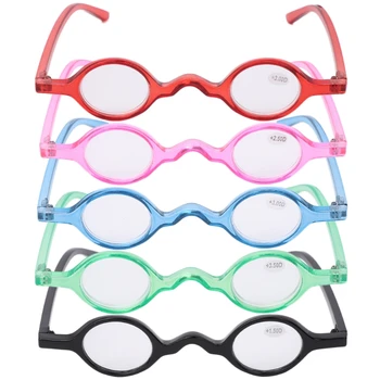 Нова Реколта Малки Кръгли Очила За четене в Овални Рамки, Очила за Далекогледство +1,5 ~ + 3,5