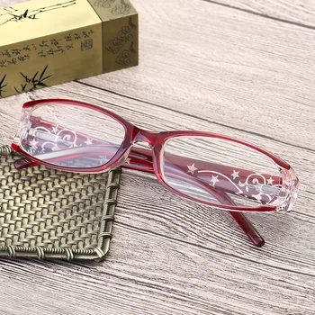 Модерни Елегантни Дамски слънчеви Очила за Четене, Красиви Оптични Очила за Момичета, Очила за Четене 1.0, 1.5, 2.0, 2.5, 3.0, 3.5 Червено Виолетов