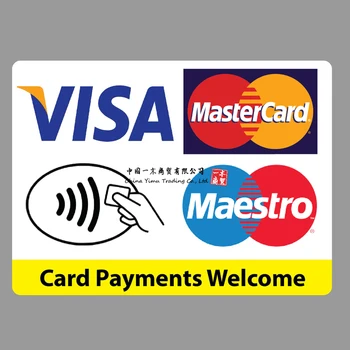 Безконтактни плащания чрез Карти Стикер Кредитна Карта Магазин Такси Visa, Mastercard, Maestro