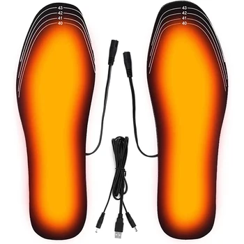 USB Отопление Стелки Електрическо Отопление на Крак Крака Топлите Пера на Зимните Спортове На Открито Колоездене Ски Топли Стелки
