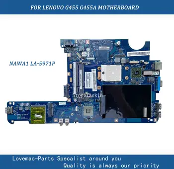 NAWA1 LA-5971P оригиналната дънна платка За Lenovo G455 G455A G455AX дънна Платка на Лаптоп дънна Платка LA-5971P DDR2 100% тествана