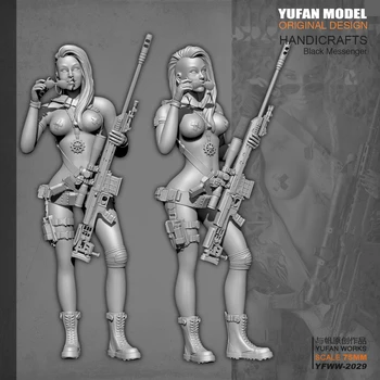 YUFAN Модел 1/24 Комплекти от смола Секси жена екшън войници от смола самосборный (75 мм) YFWW-2029
