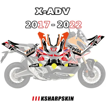 Стикер на целия корпус на мотоциклет, защитни стикери за тялото, светлоотразителни стикери За HONDA X-ADV XADV750 xadv 750 2017-2022 2020 2021