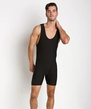 Мъжки едно парче костюм за плуване за възрастни, пятиточечный едно парче слънцезащитен крем с дълбоко деколте, монтиране костюм